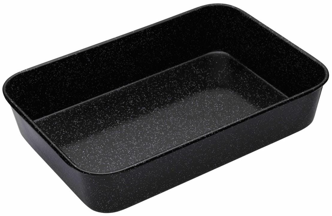 OJAM Online Shopping - Bakemaster Professional Vitreous Enamel Roasting Pan 28 x 21.5 x 5cm