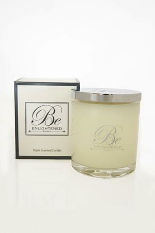 OJAM Online Shopping - Be Enlightened Triple Scented 80hr Candle Lemongrass & Lime