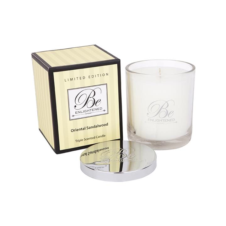 OJAM Online Shopping - Be Enlightened Triple Scented 80hr Candle Oriental Sandalwood