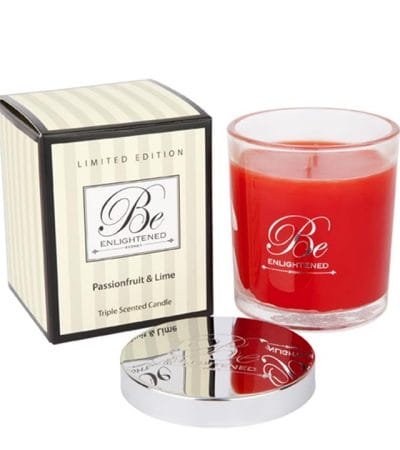 OJAM Online Shopping - Be Enlightened Triple Scented 80hr Candle Passionfruit & Lime