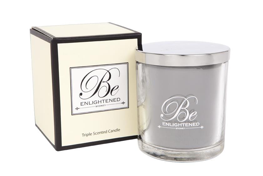 OJAM Online Shopping - Be Enlightened Triple Scented 80hr Candle Precious Woods