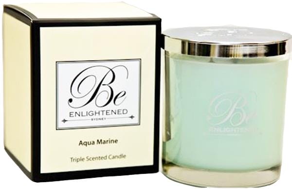 OJAM Online Shopping - Be Enlightened Triple Scented Luxury Candle Aqua Marine