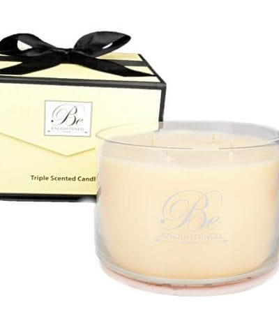 OJAM Online Shopping - Be Enlightened Triple Scented Luxury Candle Jasmine