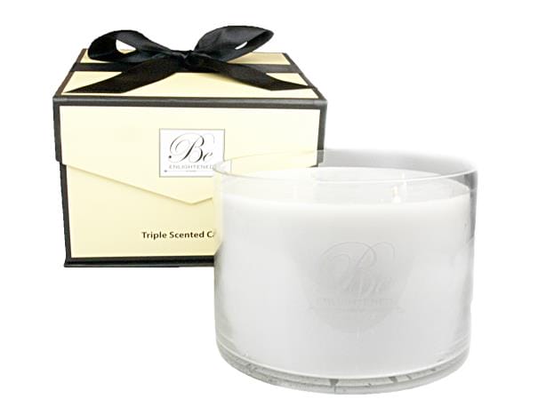 OJAM Online Shopping - Be Enlightened Triple Scented Luxury Candle Precious Woods