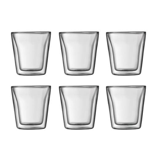 OJAM Online Shopping - Bodum CANTEEN Set of 6 glasses double wall small 0.1 l