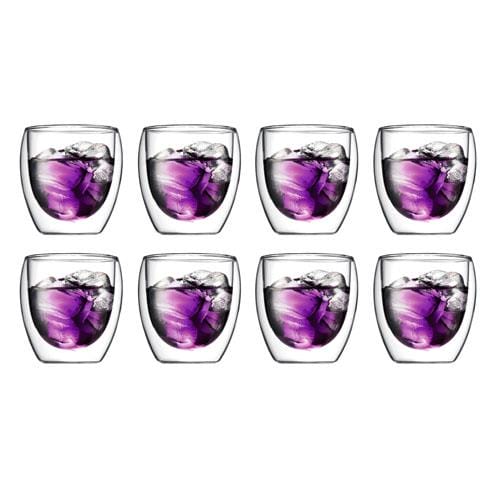 OJAM Online Shopping - Bodum Pavina Double Wall Glasses Medium 250ml Box of 8