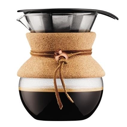 OJAM Online Shopping - Bodum Pour Over Coffee Maker with Permanent Filter 0.5L - Cork