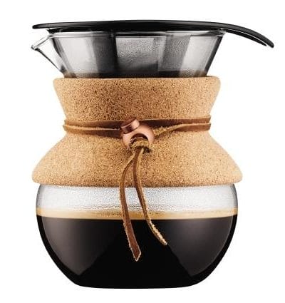 OJAM Online Shopping - Bodum Pour Over Coffee Maker with Permanent Filter 0.5L - Cork