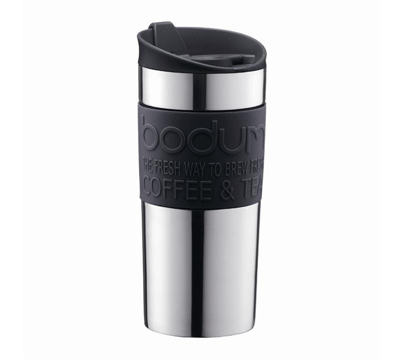 OJAM Online Shopping - Bodum Stainless Steel Travel Mug 350ml Black