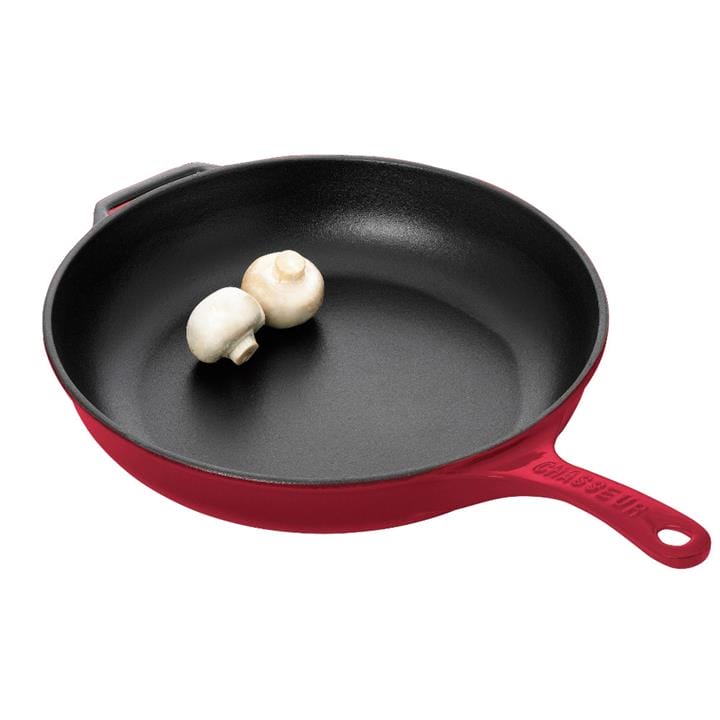 OJAM Online Shopping - Chasseur Fry Pan with Cast Handle 28cm - Federation Red