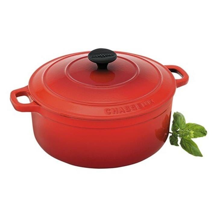 OJAM Online Shopping - Chasseur Inferno Red Round French Oven 24cm / 3.8 Litre