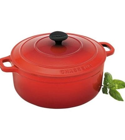 OJAM Online Shopping - Chasseur Inferno Red Round French Oven 24cm / 3.8 Litre