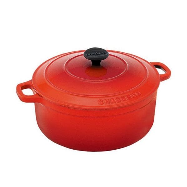 OJAM Online Shopping - Chasseur Inferno Red Round French Oven 26cm / 5.2 Litre