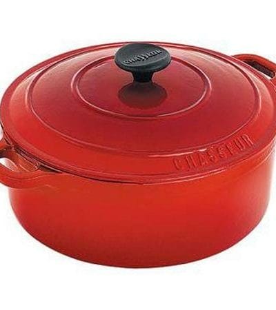 OJAM Online Shopping - Chasseur Inferno Red Round French Oven 28cm / 6.1 Litre