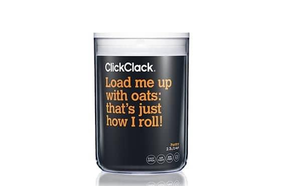 OJAM Online Shopping - Click Clack Pantry Round 2300ml Charcoal