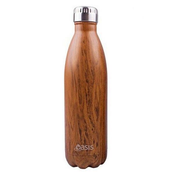 OJAM Online Shopping - Donaldson Stainless Steel Insulated Drink Bottle 500ml Teak