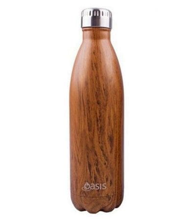 OJAM Online Shopping - Donaldson Stainless Steel Insulated Drink Bottle 500ml Teak