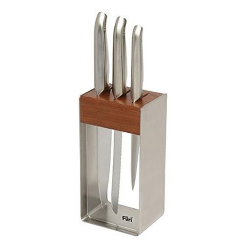 OJAM Online Shopping - Füri Pro Stainless Steel Knife Block Set 4pc