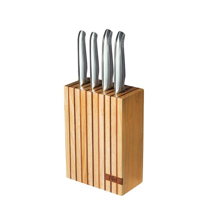 OJAM Online Shopping - Füri Pro Wood Knife Block Set 5pc