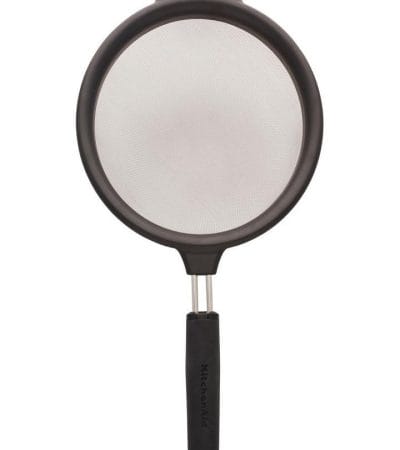 OJAM Online Shopping - KitchenAid Mesh Strainer 17.5cm Black