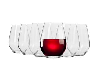 OJAM Online Shopping - Krosno Harmony Stemless Red Wine Glasses Set Of 6