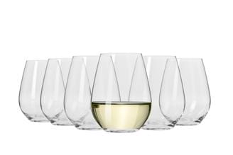 OJAM Online Shopping - Krosno Harmony Stemless White Wine Set of 6