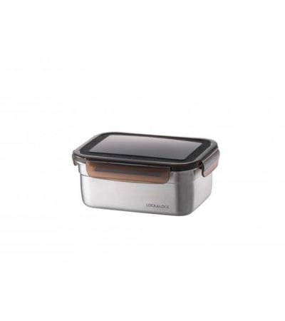 OJAM Online Shopping - Lock & Lock Food-Safe Stainless Steel Rectangular container 1.1L