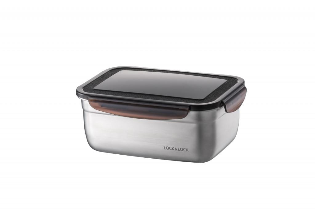 OJAM Online Shopping - Lock & Lock Food-Safe Stainless Steel Rectangular container 1.9L