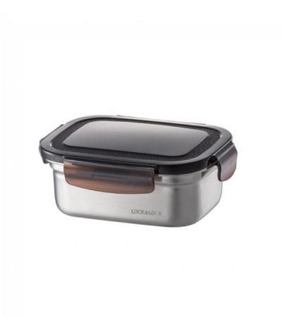 OJAM Online Shopping - Lock & Lock Food-Safe Stainless Steel Rectangular container 500ml