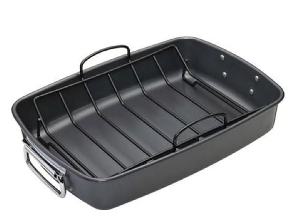 OJAM Online Shopping - Mastercraft Heavy Base Roaster With Rack 40x28x7.5 cm