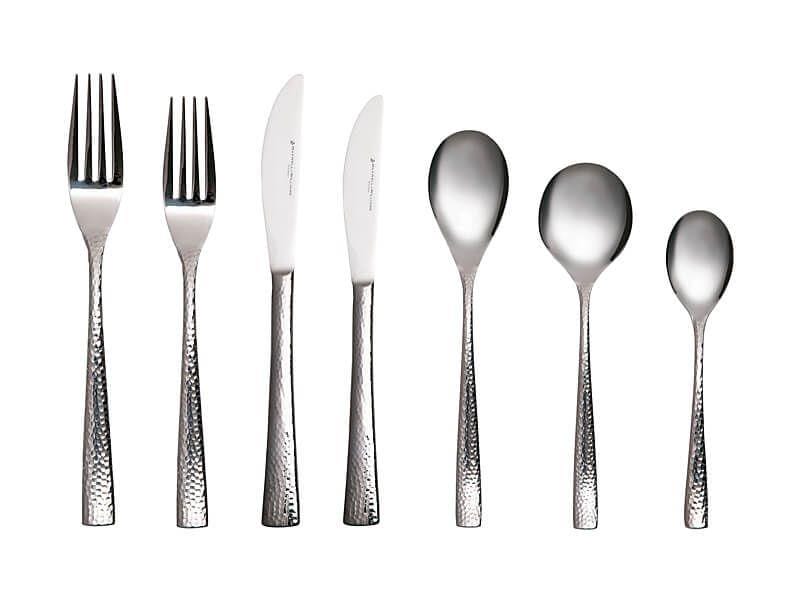 OJAM Online Shopping - Maxwell & Williams Wayland Hammered Cutlery Set 42 Piece