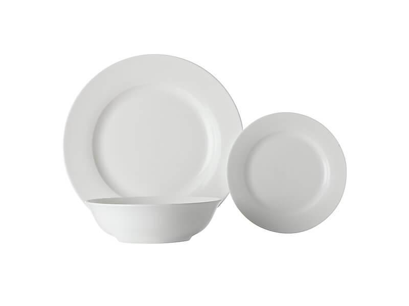 OJAM Online Shopping - Maxwell & Williams White Basics European Rim Dinner Set 18pce