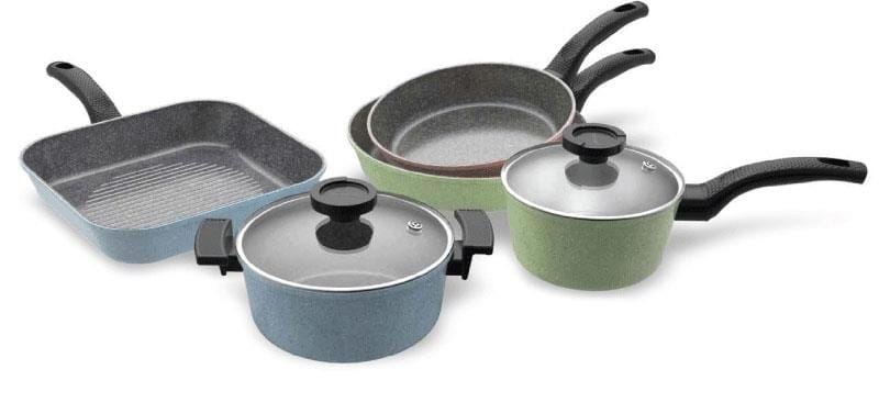 OJAM Online Shopping - Neoflam Luke Hines Cookware Set + glass lids