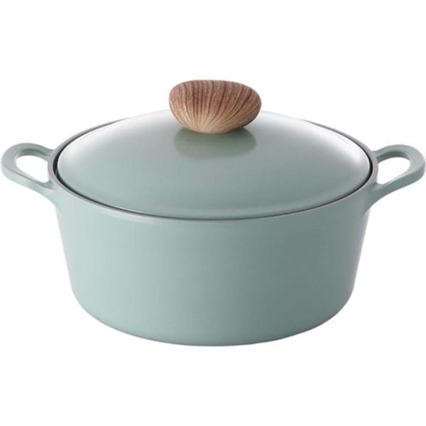OJAM Online Shopping - Neoflam Retro 26cm Casserole 5.5L Green Demer Induction with Die-Casted Lid