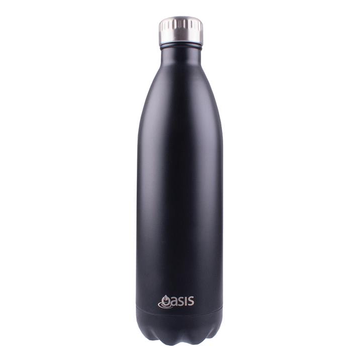 OJAM Online Shopping - Oasis Stainless Steel Insulated Drink Bottle 1 Ltr Matte Black