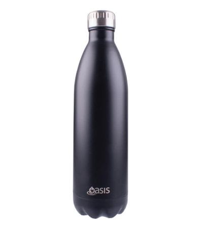 OJAM Online Shopping - Oasis Stainless Steel Insulated Drink Bottle 1 Ltr Matte Black