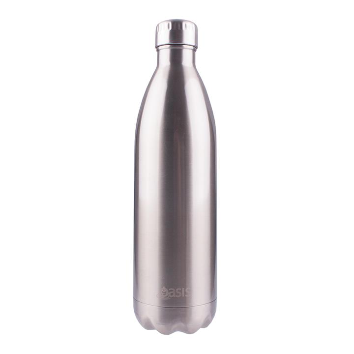 OJAM Online Shopping - Oasis Stainless Steel Insulated Drink Bottle 1 Ltr Silver