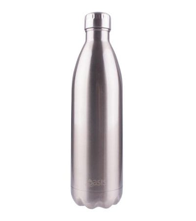 OJAM Online Shopping - Oasis Stainless Steel Insulated Drink Bottle 1 Ltr Silver