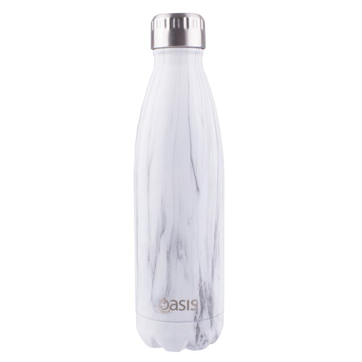 OJAM Online Shopping - Oasis Stainless Steel Insulated Drink Bottle 500ml Marble