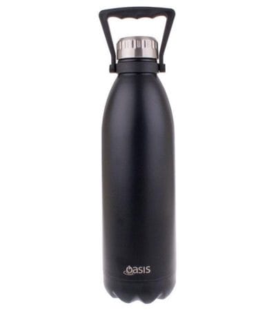 OJAM Online Shopping - Oasis Stainless Steel Insulated Drink Bottle with Handle 1.5 Ltr Matte Black