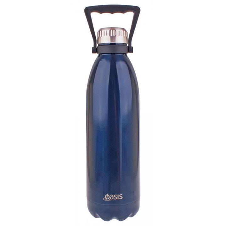 OJAM Online Shopping - Oasis Stainless Steel Insulated Drink Bottle with Handle 1.5 Ltr Navy