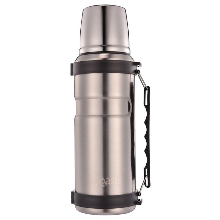 OJAM Online Shopping - Oasis Stainless Steel Insulated Vacuum Flask 1 Ltr Silver