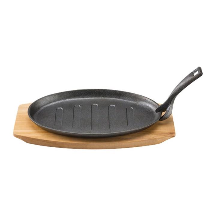 OJAM Online Shopping - Pyrolux Oval Sizzle Plate 27x18cm with Maple Tray