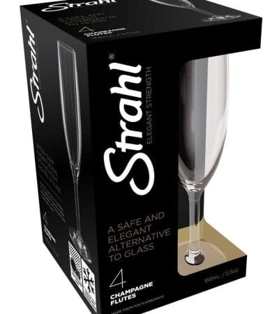 OJAM Online Shopping - Strahl Champagne Flute Set of 4, 166ml