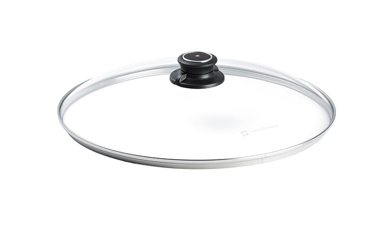 OJAM Online Shopping - Swiss Diamond 32cm Tempered Glass Cover with Vented Knob