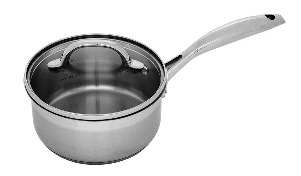OJAM Online Shopping - Swiss Diamond Premium Steel 16cm x 7.5cm 1.5l Saucepan with lid