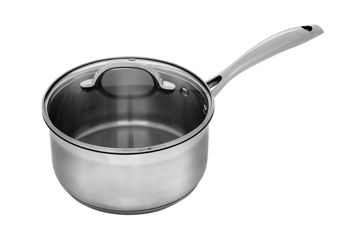 OJAM Online Shopping - Swiss Diamond Premium Steel 20cm x 9.5cm 3.0l Saucepan with lid