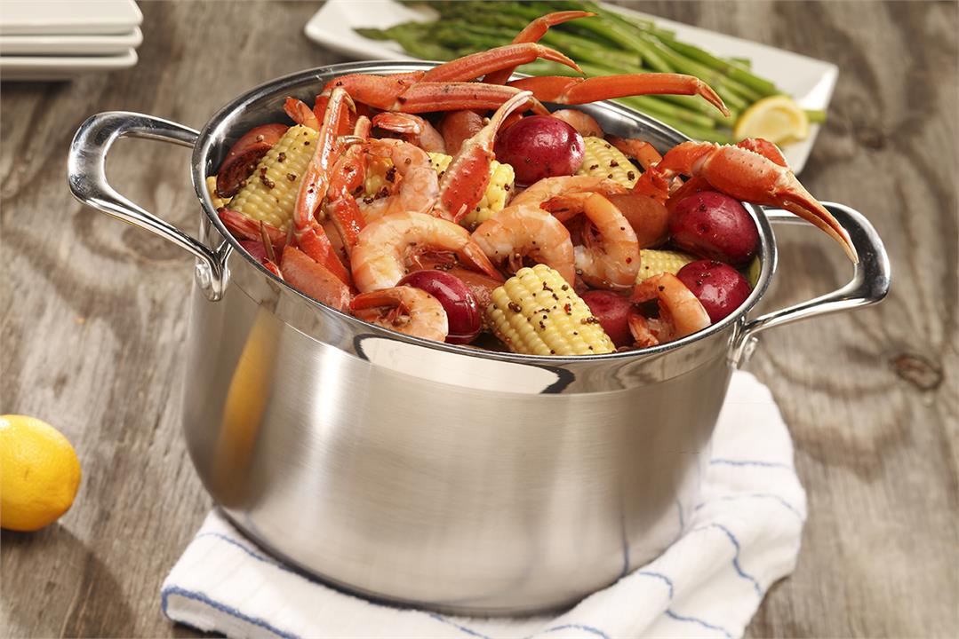 OJAM Online Shopping - Swiss Diamond Premium Steel 24cm x 13.5cm 6l Cooking Pot with lid