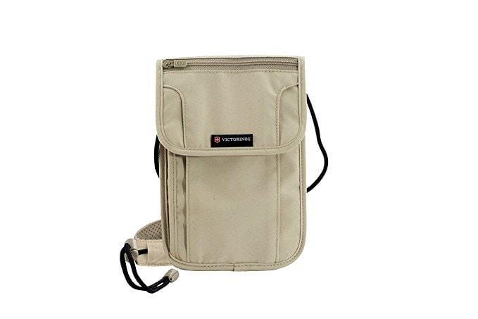 OJAM Online Shopping - Victorinox Deluxe Concealed Security Pouch RFID Protection - Nude