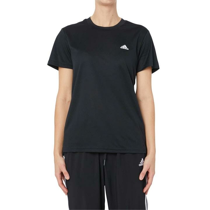 OJAM - Pivot - Adidas Aeroready Designed 2 Move 3-Stripes Sport Tee  Size XS Womens